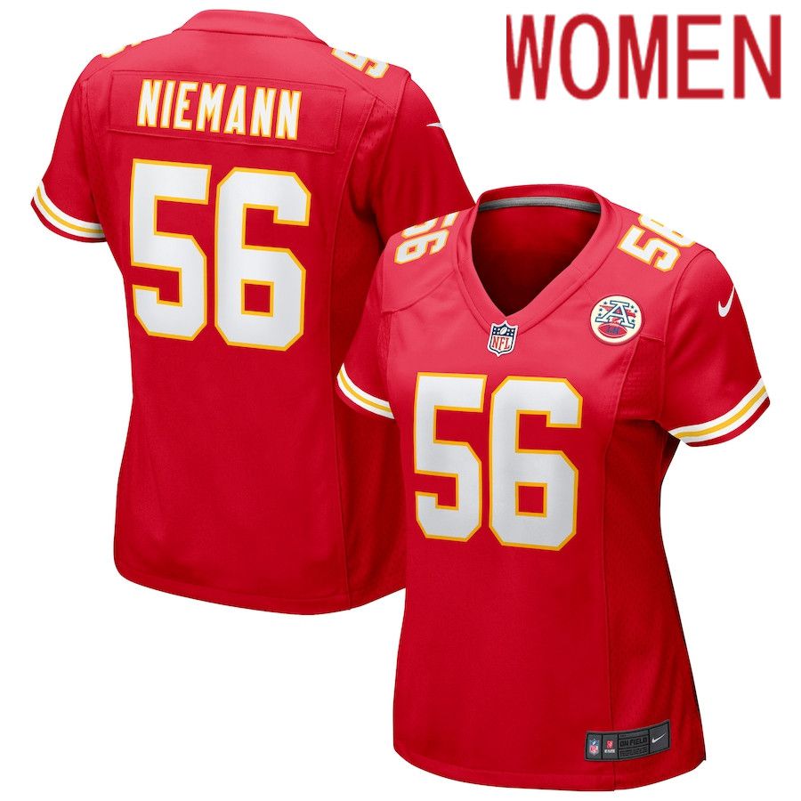 Women Kansas City Chiefs #56 Ben Niemann Nike Red Game NFL Jersey